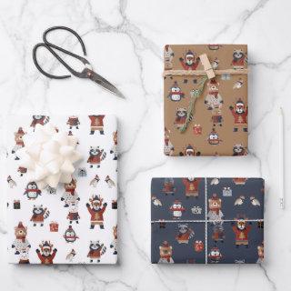 Ugly Christmas Sweathers on Animals Pattern   Sheets