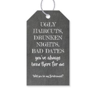 Ugly Drunken Bad - Funny Bridesmaid Proposal Gift Tags