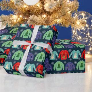 Ugly Sweaters Christmas Illustration Snowflakes