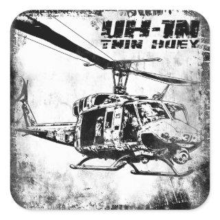 UH-1N Twin Huey Square Sticker