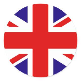UK Flag Classic Round Sticker