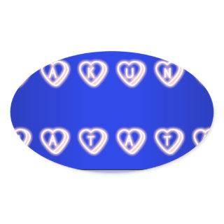 UK Hakuna Matata Art Print Oval Sticker