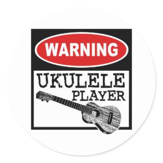 Ukulele Classic Round Sticker