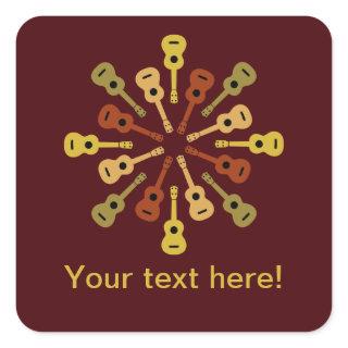 Ukulele custom stickers