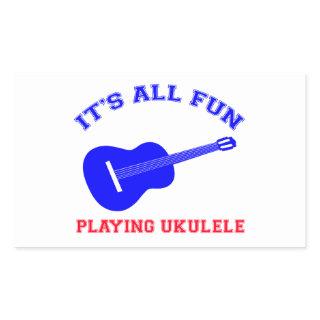 Ukulele Designs Rectangular Sticker