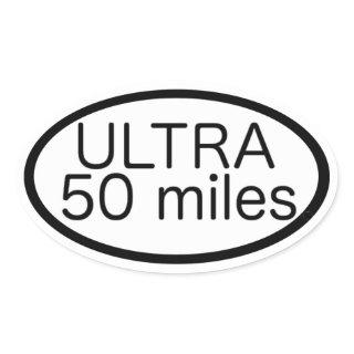 Ultra Marathon Oval Sticker