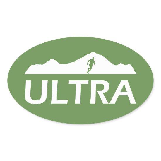 Ultra Running Oval Sticker