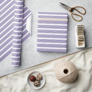Ultra violet and white five stripe pattern