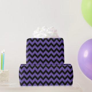 Ultra violet purple Black Chevron pattern