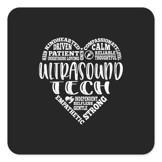 Ultrasound tech, Sonographer, UT life Square Sticker