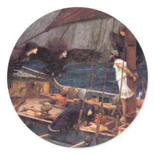 Ulysses and the Sirens Classic Round Sticker