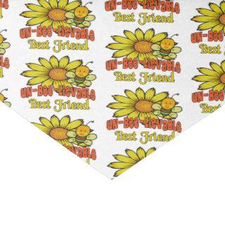 Unbelievable Best Friend Sunflowers and Bees Tissue Paper