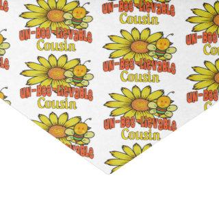 Unbelievable Cousin Sunflowers and Bees Tissue Paper