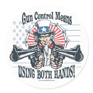 Uncle Sam Gun Control Sticker