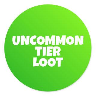 Uncommon Tier Loot Gamer Classic Round Sticker