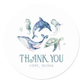 Under the Sea Baby Shower Thank You Stickers