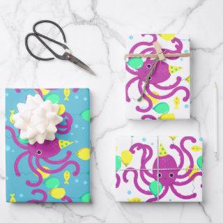 Under the sea Invitation, Octopus Birthday  Sheets