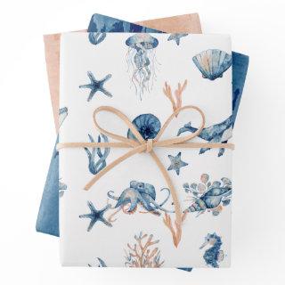 Under-the-Sea Watercolor Gift  Sheets