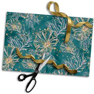 Underwater Luxe | Teal and Gold Ocean Sea Life Tissue Paper