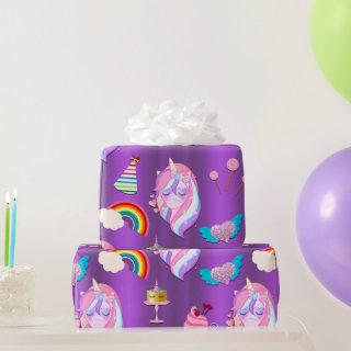 Unicorn Birthday Party on Purple