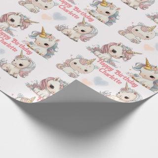 Unicorn Cuteness Overload Add Girl's Name Birthday