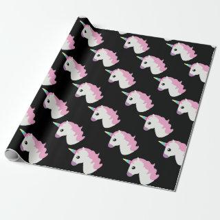 Unicorn Emoji (black background)