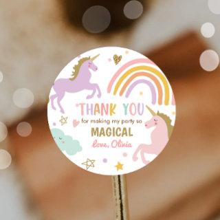 Unicorn Favor Tags Pastel Magical Rainbow Birthday