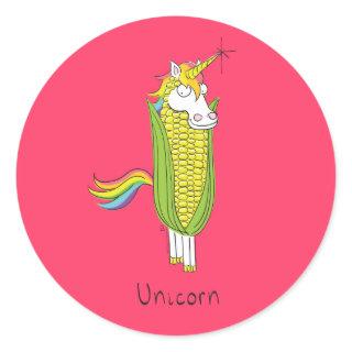 Unicorn Funny Corn Stickers