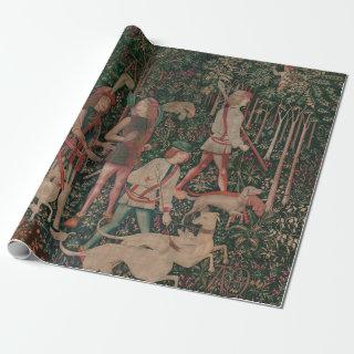 Unicorn Hunt Medieval Art - Hunt Begins