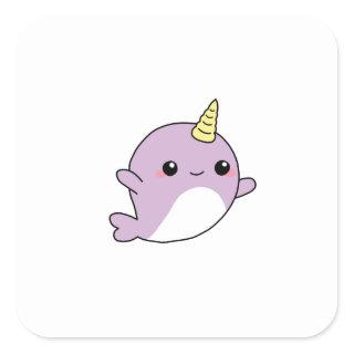 UNICORN NARWHAL shirts, accessories, gifts Square Sticker