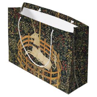 Unicorn Tapestries Captivity Medieval Tapestry Large Gift Bag