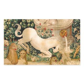 Unicorn Tapestries Found Legend Mythical Rectangular Sticker