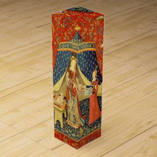 Unicorn Tapestries Lady Legend Medieval Wine Box