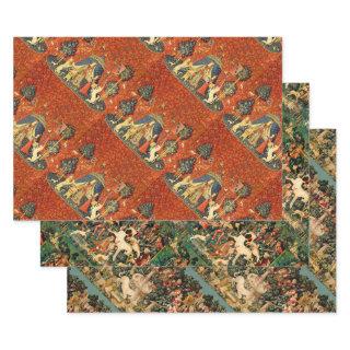 Unicorn Tapestries Lady Legend Medieval  Sheets
