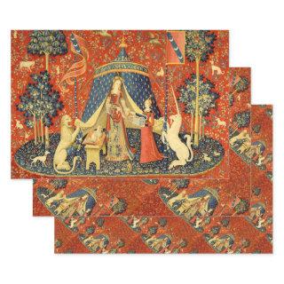 Unicorn Tapestries Lady Legend Medieval  Sheets
