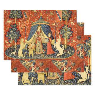 Unicorn Tapestries Lady Legend Medieval  Sheets