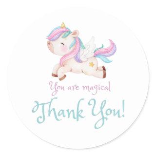 Unicorn Thank You Sticker