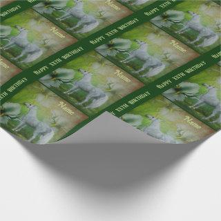 Unicorn White Lilies Fantasy Horse Personalized