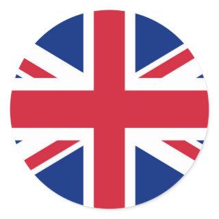 Union Jack flag of the UK - Authentic version Classic Round Sticker