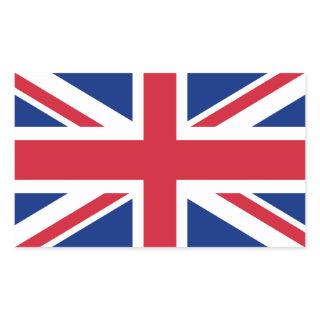 Union Jack flag of the UK - Authentic version Rectangular Sticker