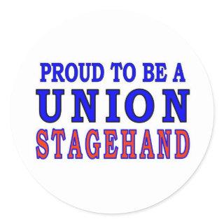 UNION STAGEHAND CLASSIC ROUND STICKER