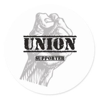 Union Thug Supporter Classic Round Sticker
