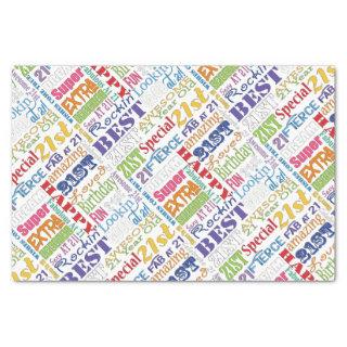 Unique And Special 21st Birthday Party Gifts Tissue Paper