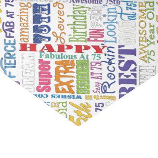 Unique And Special 75th Birthday Party Gifts Tissue Paper