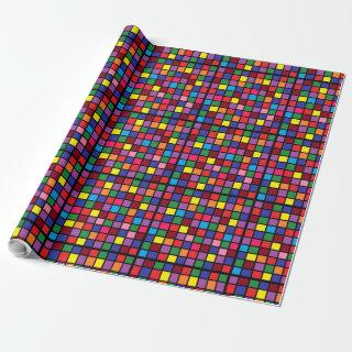 Unique Brightly Checkered Gift Wrap