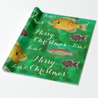 Unique design Merry Christmas with fish