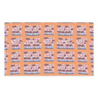 Unique Elegant Heart-Patterned Artwork for All Age Rectangular Sticker