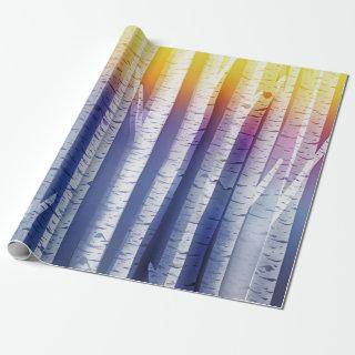 Unique Rainbow Birch Tree Forest Designer