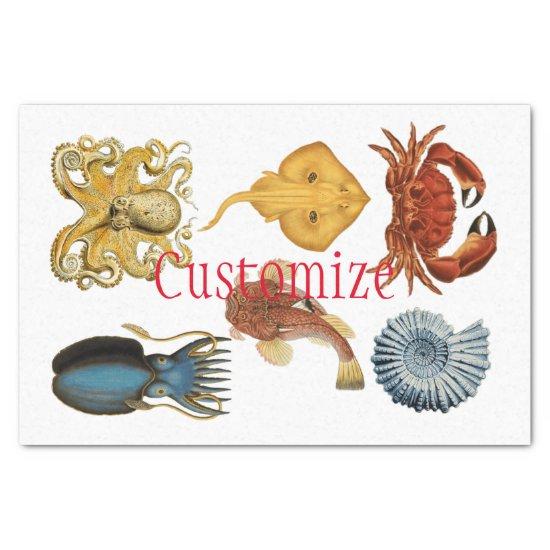 Unique Sea Beings Assortment Thunder_Cove  Tissue Paper