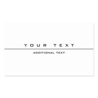 Uniquely Styled Black & White Rectangular Sticker